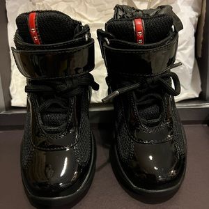 BNWT PRADA KIDS High Top Cup Sneakers